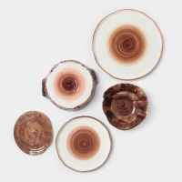 Тарелка плоская Magistro "Wood" 25см 25,3х1,8 см