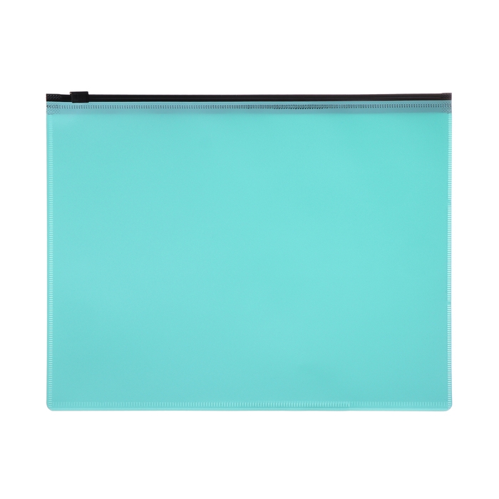 Набор папок-конвертов на ZIP-молнии A5, 150 мкм, Calligrata Pastel, полупрозрачные, 4 штуки, МИКС