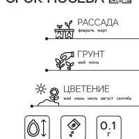 Семена  цветов Петуния "Цветочный хоровод", смесь окрасок, О, 0,1 г
