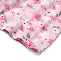 Платье для девочки "Зайки", цвет розовый, рост 104-110 Платье для девочки "Зайки", цвет розовый, рост 104-110