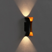 Светильник фасадный &laquo;Элегант&raquo;, FSD-090, 6 Вт, 3000К, IP65, 220 В, металл, черно-золотистый   1008543