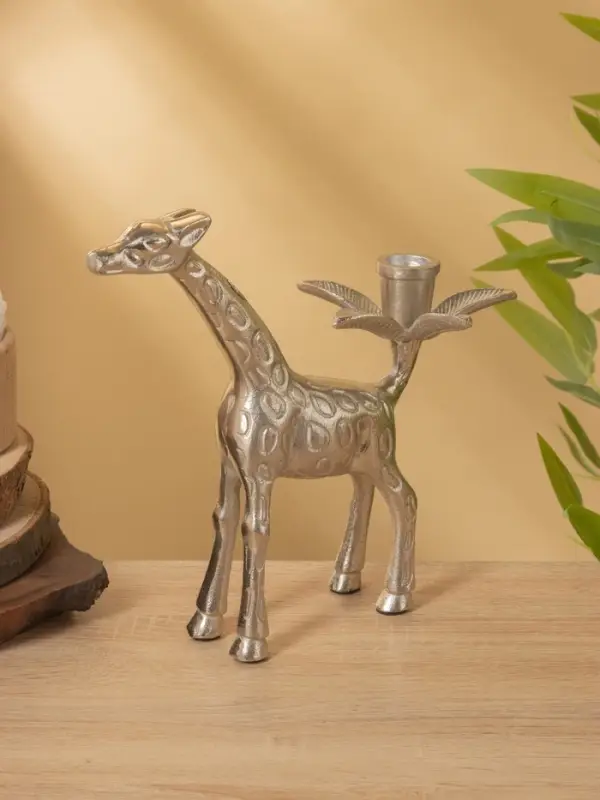 Подсвечник "Жираф" алюминий 22,5х11,5х23 см