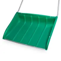 Движок пластиковый для уборки снега, ковш МИКС 750 &times; 550 мм, металлическая планка, металлическая ручка цвет МИКС