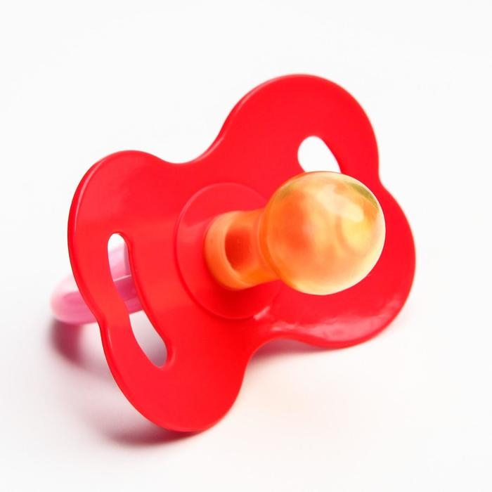 Соска - пустышка латексная классическая &laquo;Малышка&raquo;, от 0 мес., цвет розовый
