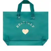 Пакет с петлевой ручкой зеленый 34 х 25 х 8 см  80 мкм