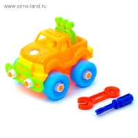 Конструктор для малышей &laquo;Джип&raquo;, 22 детали, цвета МИКС