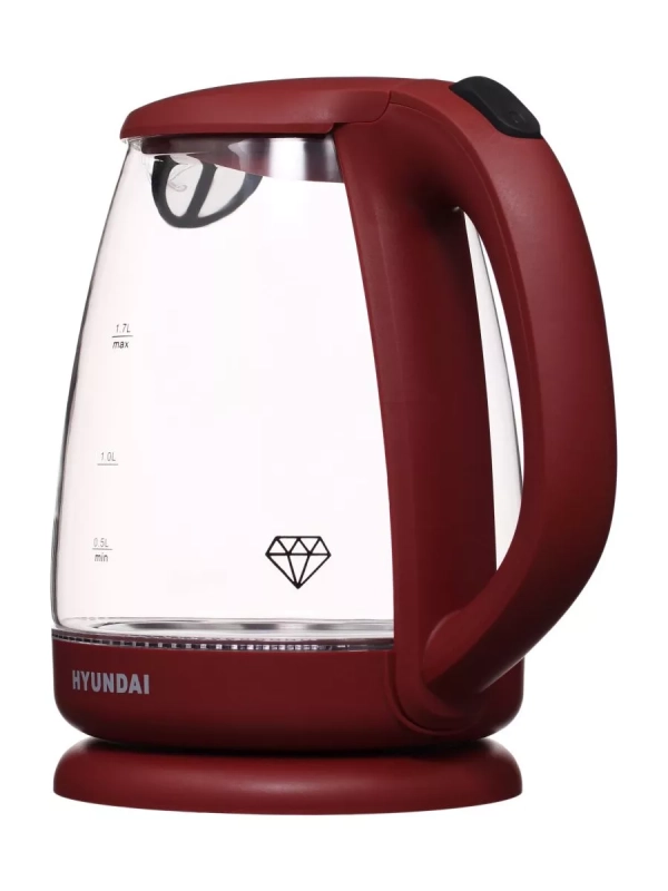 Чайник HYK-G1002 1.7л. 2200Вт бордовый