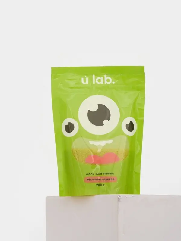 Соль для ванны &laquo;Монстрики&raquo;, 200 г, аромат яблочный леденец, ULAB