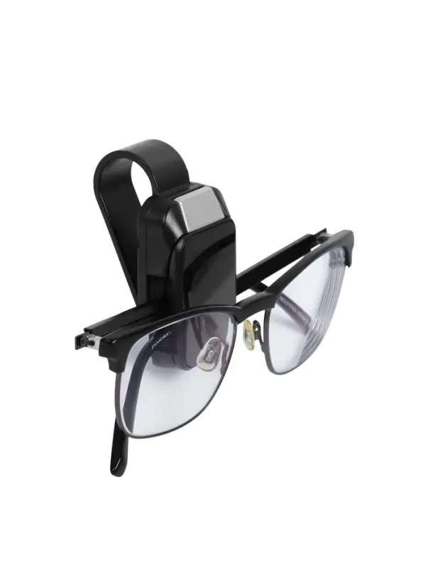 Держатель для очков в автомобиль, черный
