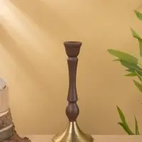 Подсвечник на 1 свечу "Шоколад" 10,5х10,5х25 см