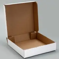 Упаковка для пирога, белая, 23 х 23 х 5 см