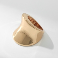 Кольцо металл &laquo;Тренд&raquo; вогнутое, цвет золото размер 18