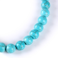 Бусины из натурального камня &laquo;Бирюза&raquo; набор 36 шт., размер 1 шт. &mdash; 10 мм