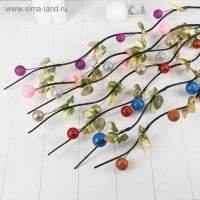 Декор ветка лоза блеск 160 см (цена за 1 шт.) крупный шарик, микс