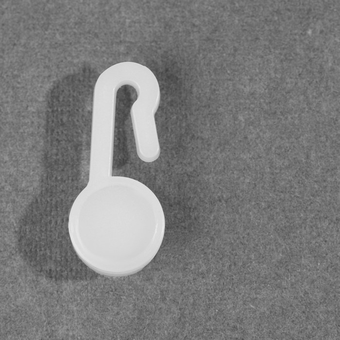 Крючок для штор, 27 &times; 12 мм, 120 шт, цвет белый