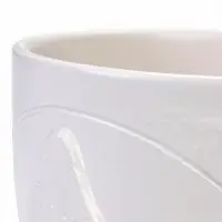 Горшок цветочный с поддоном 2,5 л, d18/h16 см белый керамика, "Голландия" (М)