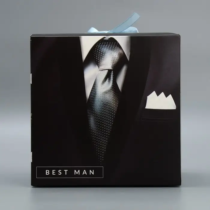 Коробка подарочная складная, упаковка, &laquo;Джентельмену&raquo;, 18 х 18 х 18 см