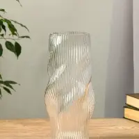Ваза стекло настольная "Венди" 29х12х10 см, прозрачный