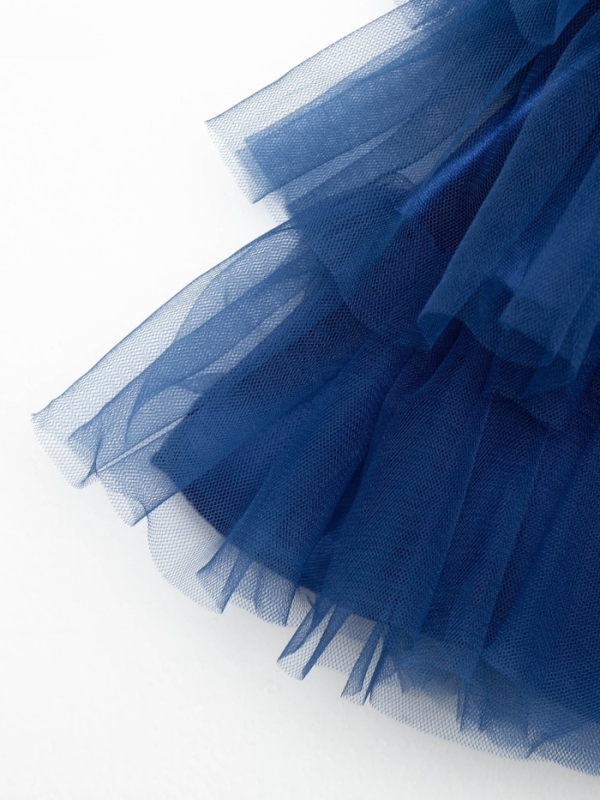 Платье детское с пайетками KAFTAN, размер 28 (86-92 см), синий Платье детское с пайетками KAFTAN, размер 28 (86-92 см), синий