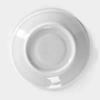 Блюдце фарфоровое &laquo;Мокко&raquo;, d=11,5 см, цвет белый