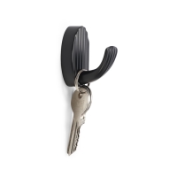 Крючок мебельный CAPPIO SEA, однорожковый, цинк, цвет черный Крючок мебельный CAPPIO SEA, однорожковый, цинк, цвет черный