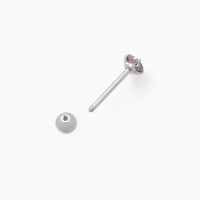 Пирсинг в язык «Штанга», L=2,5 см, цвет бензин в серебре Пирсинг в язык «Штанга», L=2,5 см, цвет бензин в серебре