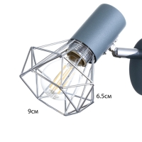 Бра с переключателем на проводе "Виола" Е14 40Вт синий 13х10х18см