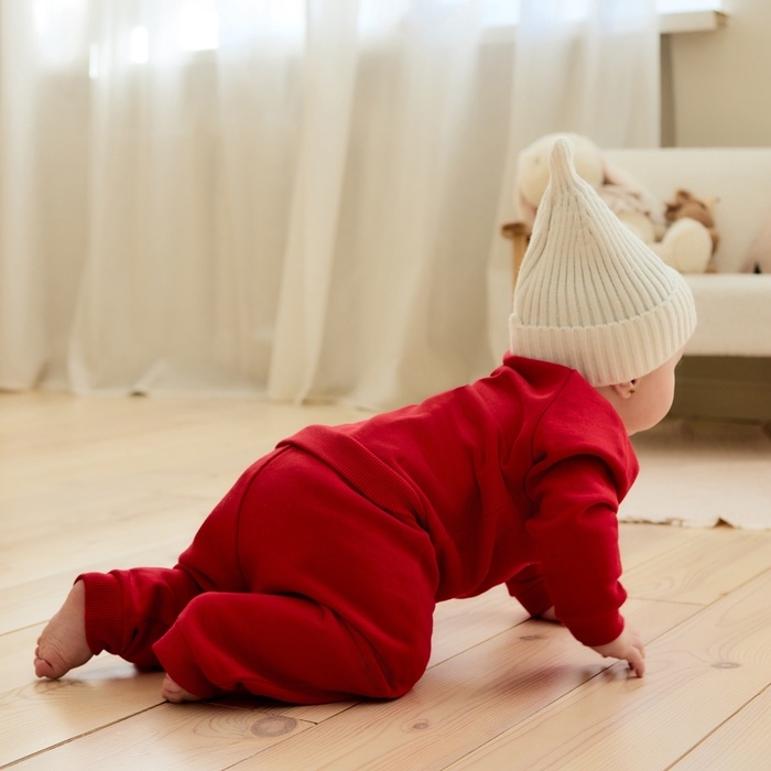 Костюм (свитшот и штанишки) Крошка Я "Новогодние медвежата", рост 86-92 см