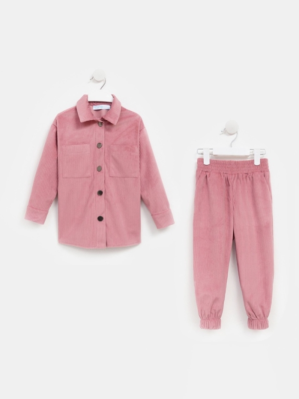 Костюм детский KAFTAN "Velvet", р. 30 (98-104), розовый