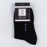 Носки мужские, цвет чёрный, размер 25-27