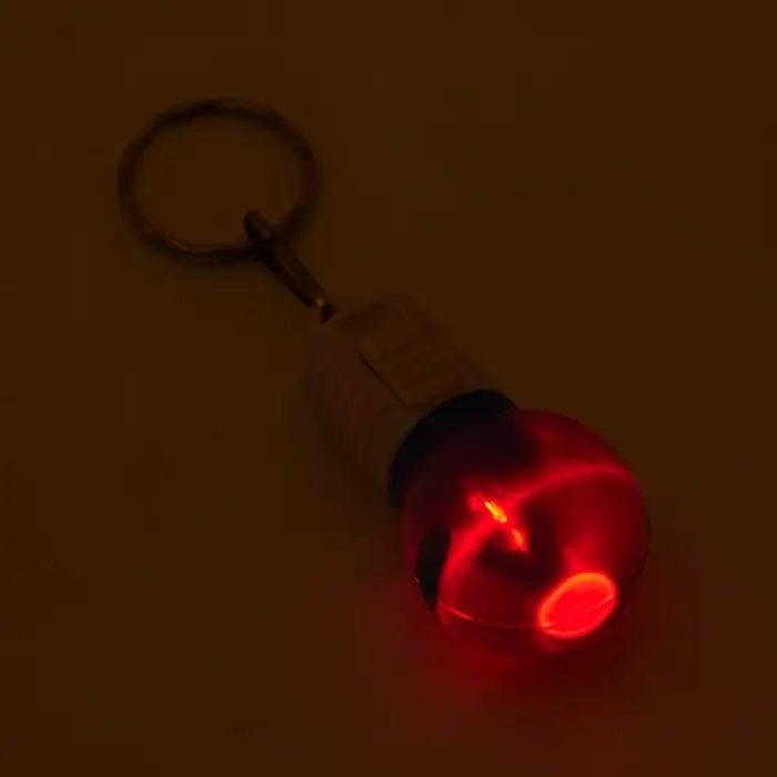 Фонарик брелок для ключей на кольце &laquo;Лампочка&raquo;, 1 режим, 2&times;AG13, 4.5&times;2.5 см, МИКС