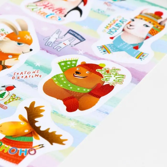 Декоративные наклейки "Лесные обитатели - 3" 10х16 см