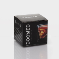 Стопка - шот стеклянный с двойными стенками &laquo;Череп. Хэллоуин&raquo;, 70 мл, 7&times;7 см