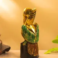 Сувенир интерьерный "Пеликан" 7х7х20 см, дерево, цв. золото