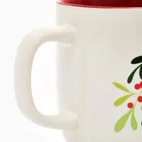 Кружка керамическая новогодняя &laquo;Еловая веточка&raquo;, 470 мл