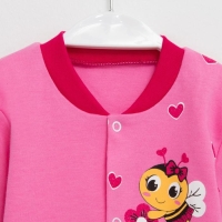 Комплект (кофточка-штанишки) для девочки, цвет розовый, рост 80 см Комплект (кофточка-штанишки) для девочки, цвет розовый, рост 80 см