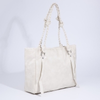 Сумка-шопер женская на магните, цвет белый Сумка-шопер женская на магните, цвет белый