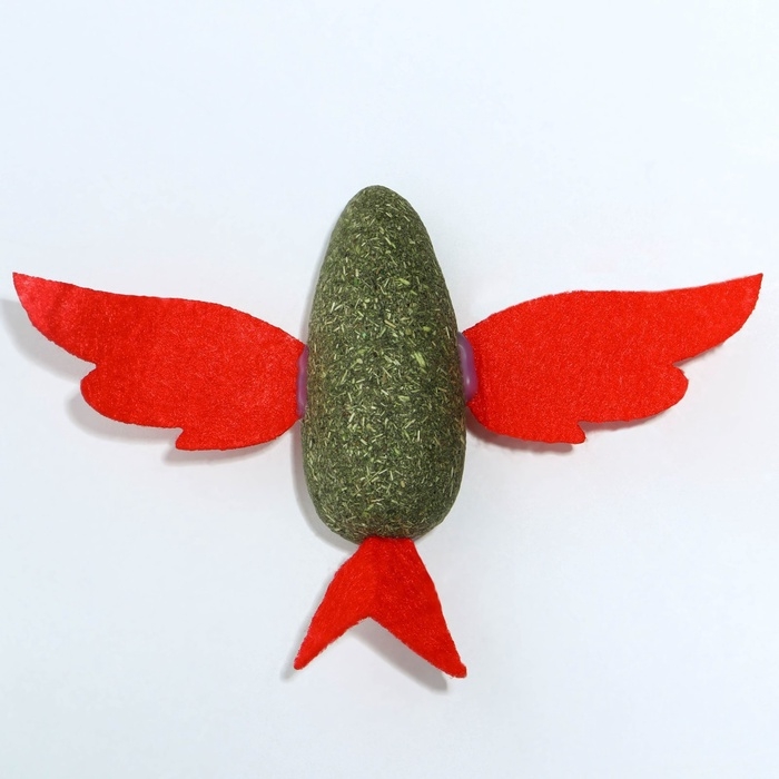 Игрушка для кошек &laquo;Птичка&raquo; из кошачьей мяты, 8 х 2.5 см