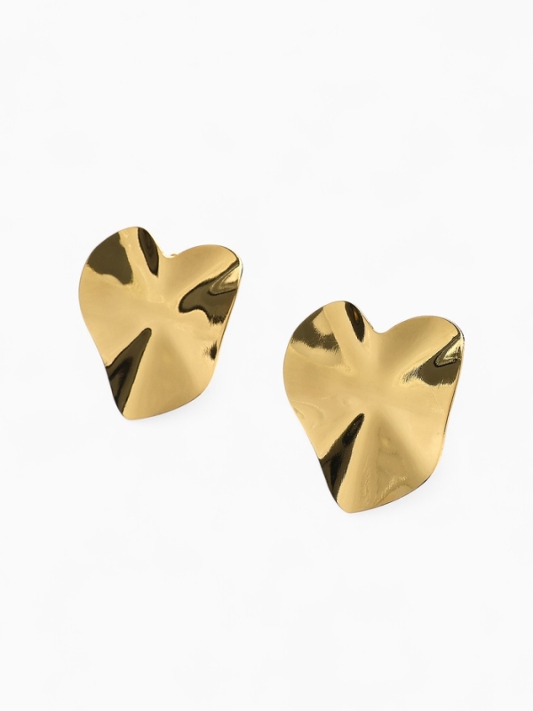 Клипсы &laquo;Тренд&raquo; сердечко, цвет золото