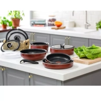 Набор посуды Ingenio Black 5, 3 предмета, красный