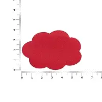 Наклейка тканевая Lunga Calum, L, красная