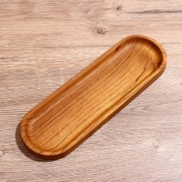 Блюдо 27х11х2 см, тиковое дерево