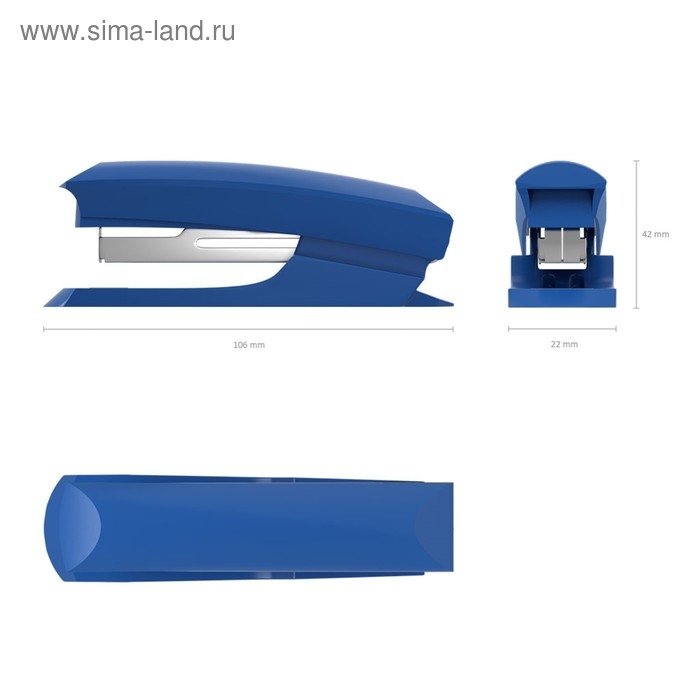 Степлер ErichKrause ECO № 10, до 20 листов, встроенный антистеплер, микс Степлер ErichKrause ECO № 10, до 20 листов, встроенный антистеплер, микс