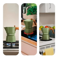 Кофеварка гейзерная для плиты КТ-7586 - 150 мл