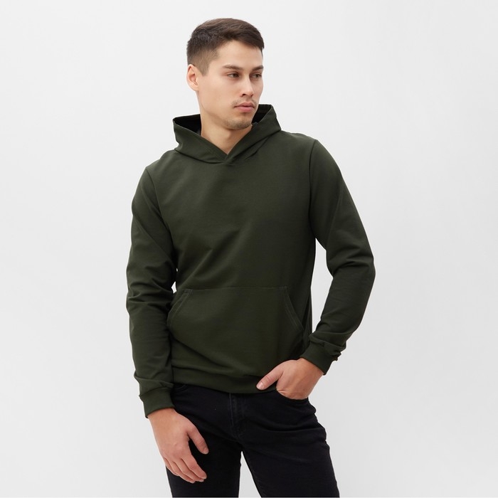Толстовка мужская, цвет хаки, размер 48