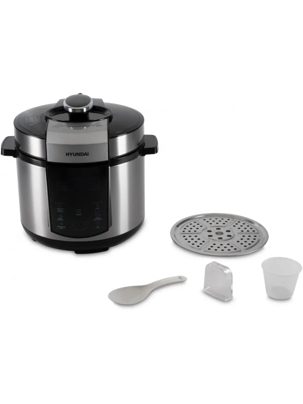 Мультиварка-скороварка HYMC-1618 серебристый-черный