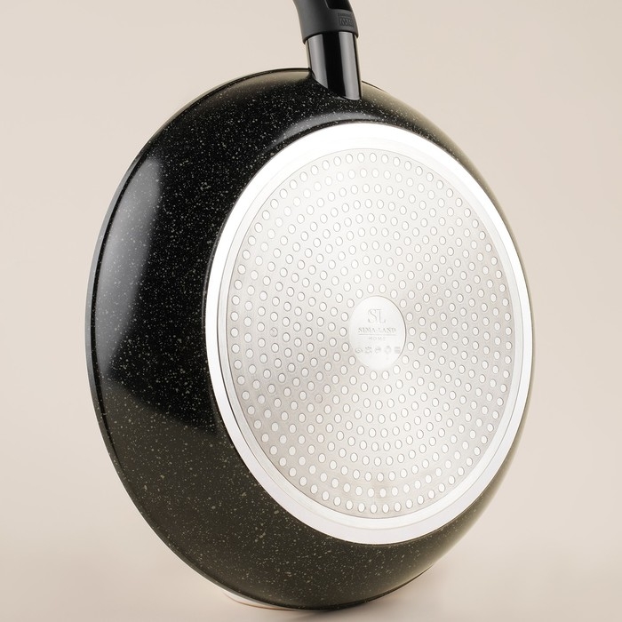 Сковорода алюминиевая с высоким бортом SL Home, d=26 см, h=7 см, антипригарное покрытие, индукция, цвет чёрный Сковорода алюминиевая с высоким бортом SL Home, d=26 см, h=7 см, антипригарное покрытие, индукция, цвет чёрный