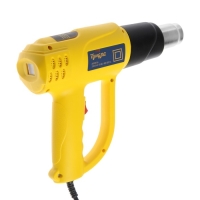 Строительный фен ТУНДРА, 2000 Вт, 250-500 л/мин, плавная регулировка 60-600 &deg;С, ЖК-дисплей