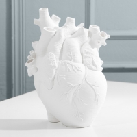 Ваза для цветов &laquo;Сердце&raquo;, белое, 3 х 9 х 20 см.