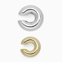 Серьги &laquo;Каффы&raquo; набор 2 шт, бублики, цвет золото с серебром